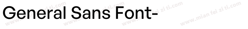General Sans Font字体转换